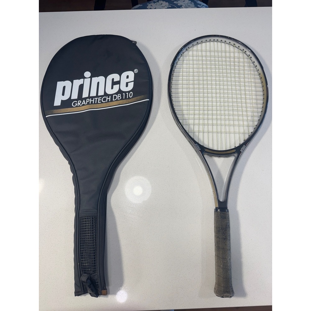 Prince Graphtech DB 110 Tennis Racquet 1988 Vintage Graphite Composite with Case